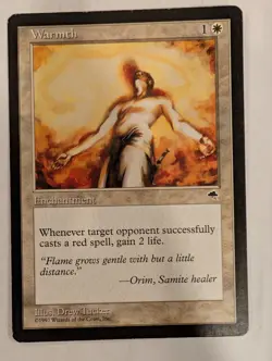 Warmth - Tempest - Magic the Gathering MTG Nice! - Image 1