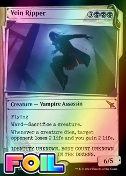 x1 Vein Ripper MKM MTG 346 FOIL SHOWCASE MYTHIC M/NM 1x - Image 1