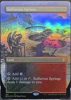 Sulfurous Springs #381 Dominaria United Borderless Foil Rare - Image 1