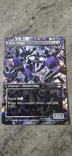 Foot Ninjas (Borderless) Teenage Mutant Ninja Turtles Regular Creature MTG NM - Image 1