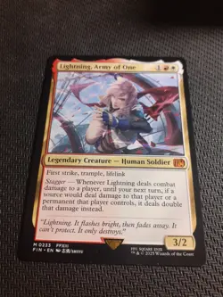 MTG Lightning, Army of One - final fantasy - 0233 Mythic Rare - Image 1
