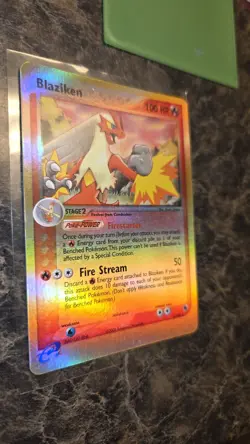 Pokemon TCG Blaziken EX Ruby and Sapphire Reverse Holo Card 3/109 2003🔥🔥✨✨ - Image 2
