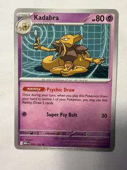 Kadabra ME01: Mega Evolution 055/132 NM English Pokemon Card - Image 1