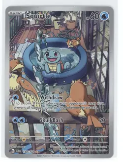 2024 Pokemon S&V Stellar Crown Squirtle Secret Rare #148/142 - Image 1