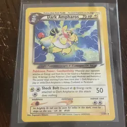 Pokemon Dark Ampharos Neo Destiny 1/105 Unlimited Holo RARE - Image 1