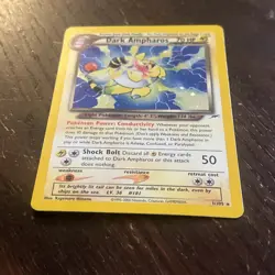Pokemon Dark Ampharos Neo Destiny 1/105 Unlimited Holo RARE - Image 3