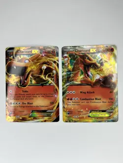 Charizard EX 11/106 & 12/106 Flashfire Holo Rare Lot – LP/NM Pokemon 2014 💎 - Image 1