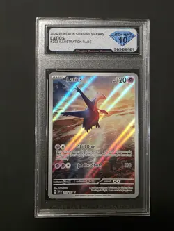 2024 POKEMON SSP EN-SURGING SPARKS ILLUSTRATION RARE #203 LATIOS PSA 10 - Image 1