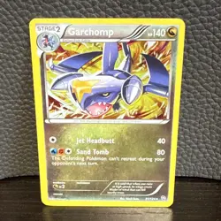 Pokemon TCG Garchomp 91/124 Cracked Ice Holo Rare Dragons Exalted LP - Image 1
