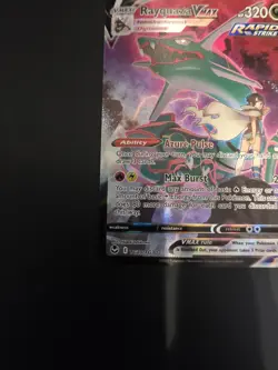 Pokemon Rayquaza VMAX TG20/TG30 Ultra Rare Full Art Rapid Strike Holo 320 HP NM - Image 5