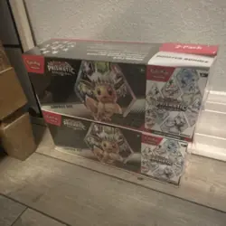 Pokemon Prismatic Evolutions Booster Bundle 2-Pack Box English Eevee - Image 1