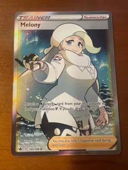 Pokemon TCG Melony 195/198 Holo Full Art Chilling Reign - Image 1