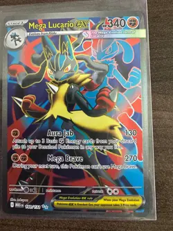 Pokemon TCG Mega Lucario EX 160/132 Ultra Rare Holo NM Mega Evolution Full Art B - Image 1
