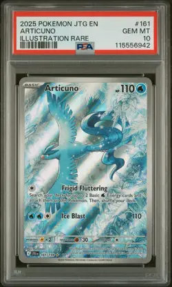 ARTICUNO POKEMON ILLUSTRATION RARE HOLO JOURNEY TOGETHER PSA 10 GEM MT 161/159 - Image 1