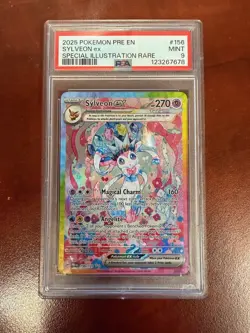 2025 Pokemon Sylveon ex Special Illustration Rare PSA 9 #156 - Image 1