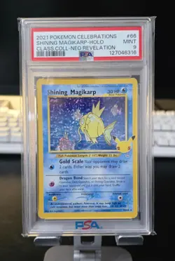 2021 POKEMON CELEBRATIONS CLASSIC COLL #66 SHINING MAGIKARP-HOLO PSA 9 - Image 1