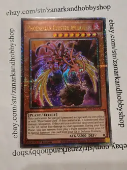 YuGiOh Phoenixian Cluster Amaryllis RA04-EN136 Quarter Century Secret Rare - Image 1