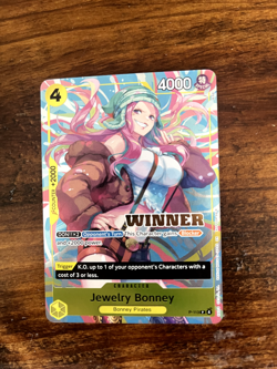 Jewelry Bonney (Heroines Battle Winner Pack) P-113 One Piece Promotion Cards... - Image 1