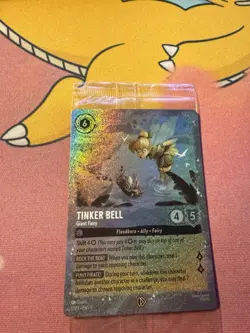 Disney Lorcana Fabled Tinker Bell Glimmer Foil Promo 11/P3 SEALED - Image 3