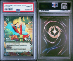 Kuzco Temperamental Emperor SIDE EVENT Disney Lorcana 2024 #8 PSA 10 (NON FOIL) - Image 3