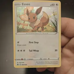 Pokemon Eevee SWSH095 Sword & Shield Promo Holo Basic Card 60 HP English - Image 1