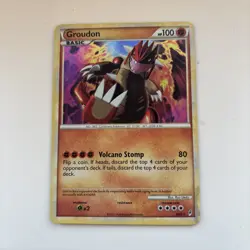 Pokemon Groudon TCG Call of Legends Holo Card 6/95 LP - Image 1