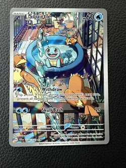 Pokemon Squirtle 148/142 Full Art Holo Basic Card English 2018 - Image 1