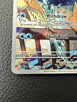 Pokemon Squirtle 148/142 Full Art Holo Basic Card English 2018 - Image 2