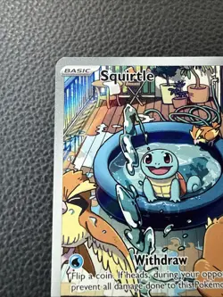 Pokemon Squirtle 148/142 Full Art Holo Basic Card English 2018 - Image 5