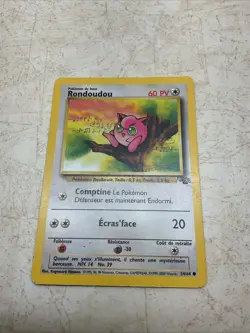 French Jigglypuff Rondoudou 54/64 MP Jungle Pokemon Card! - Image 1