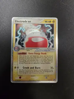 Pokemon 2004 Electrode EX Fire Red & Leaf Green Holo Card 107/112 Ultra Rare - Image 1