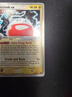 Pokemon 2004 Electrode EX Fire Red & Leaf Green Holo Card 107/112 Ultra Rare - Image 4
