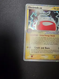 Pokemon 2004 Electrode EX Fire Red & Leaf Green Holo Card 107/112 Ultra Rare - Image 5