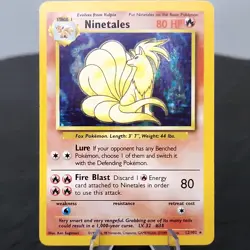 Ninetales Holo 12/102 Base Set WOTC Pokemon Card 1999 Vintage Rare TCG NM 🔥 - Image 1