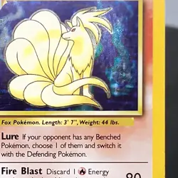 Ninetales Holo 12/102 Base Set WOTC Pokemon Card 1999 Vintage Rare TCG NM 🔥 - Image 2