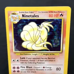 Ninetales Holo 12/102 Base Set WOTC Pokemon Card 1999 Vintage Rare TCG NM 🔥 - Image 3