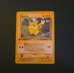 Pikachu 60/64 Jungle Regular Pokemon Card 1st Edition - Image 1