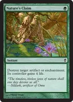 MTG MAGIC THE GATHERING - NATURE'S CLAIM - CONSPIRACY NEAR MINT! - Image 1