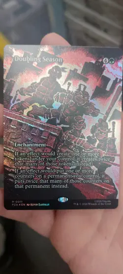 Doubling Season (Borderless Foil) Teenage Mutant Ninja Turtles Eternal-Legal - Image 1