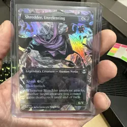 Shredder, Unrelenting (Borderless) [Teenage Mutant Ninja Turtles] FOIL - M/NM - Image 1