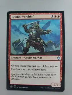 MTG Goblin Warchief Dominaria Regular Uncommon - Image 1