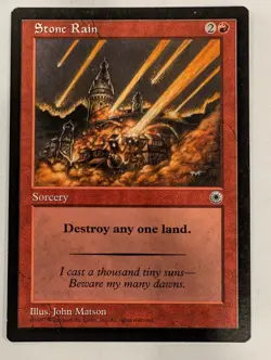 Stone Rain - Portal - Magic the Gathering MTG Nice! - Image 1