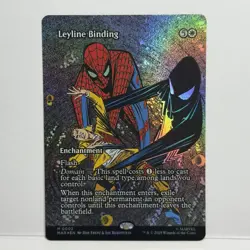 Leyline Binding Borderless Foil #2 Mythic MTG Spider-Man MAR EN NM - Image 1