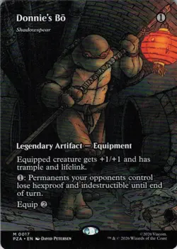 Donnie's Bo - Shadowspear Borderless - Teenage Mutant Ninja Turtles - 17 NM - Image 1