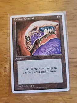 Helm of Chatzuk - Fourth Edition 4th - MTG Magic - Rare - Artifact - Image 1