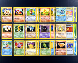 1999 Pokemon BASE SET SHADOWLESS Edition NON HOLO Cards Collection Lot RARE WotC - Image 1