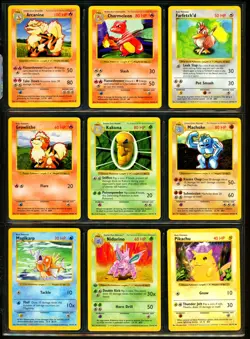 1999 Pokemon BASE SET SHADOWLESS Edition NON HOLO Cards Collection Lot RARE WotC - Image 2