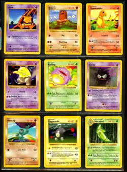 1999 Pokemon BASE SET SHADOWLESS Edition NON HOLO Cards Collection Lot RARE WotC - Image 3