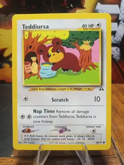 2000 Pokemon Neo Discovery Teddiursa #65 VLP - Image 1