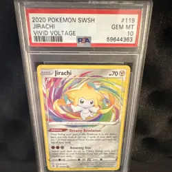 Pokemon Jirachi 119/185 Vivid Voltage Amazing Rare Holo PSA 10 - Image 1